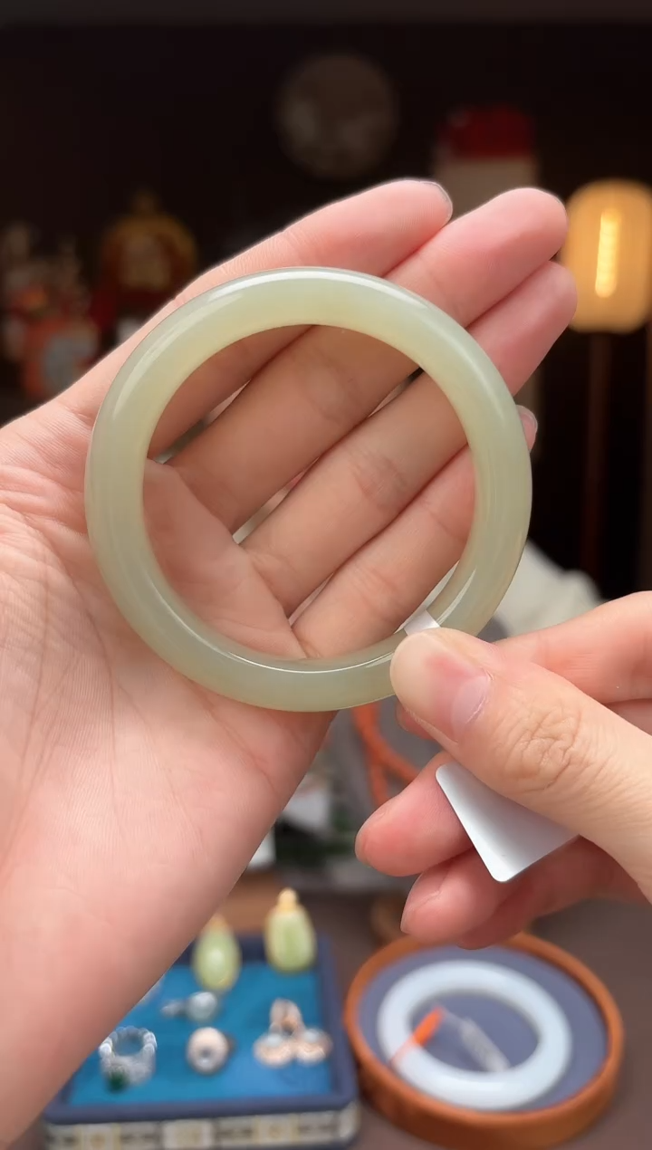 【闪购商品】和田玉AF60【手镯55.5mm】未镶嵌-
