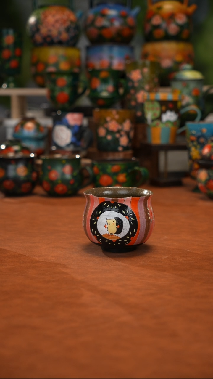 陶瓷油画手绘釉下彩