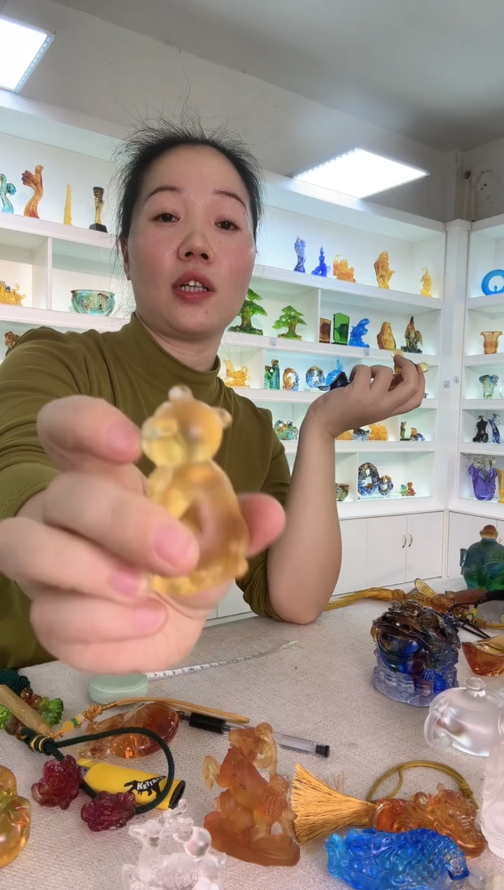 手工艺品琉璃小猪猪