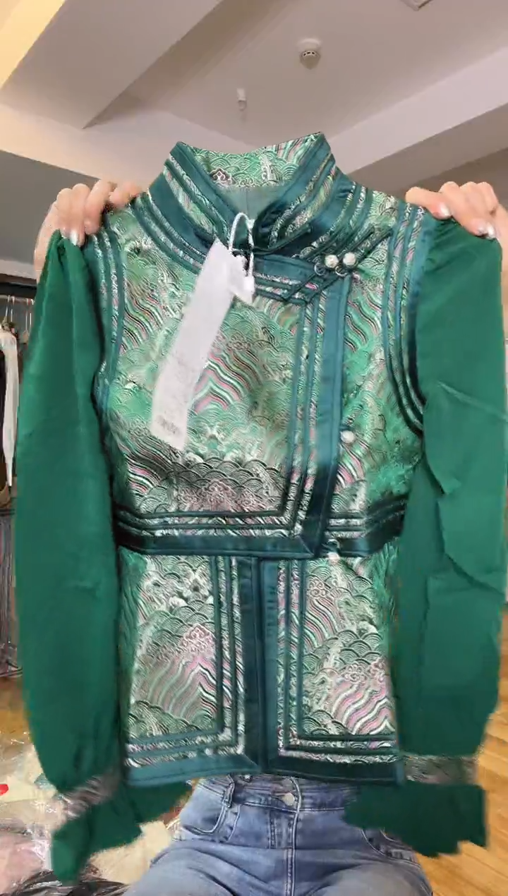 纱袖马甲       M码       80-105斤