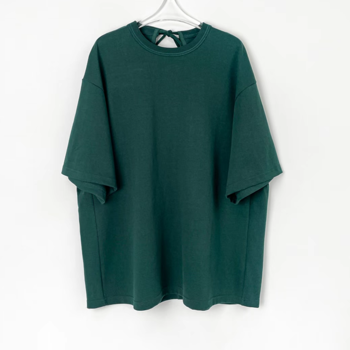 HUAYS  后领镂空系绳超宽松T恤 YS25052