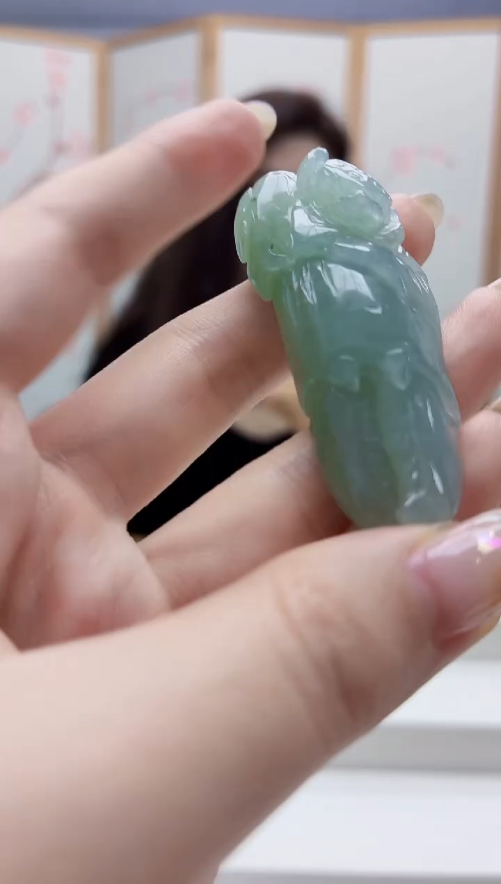 未镶嵌定制翡翠4829jw-毛货挂件29