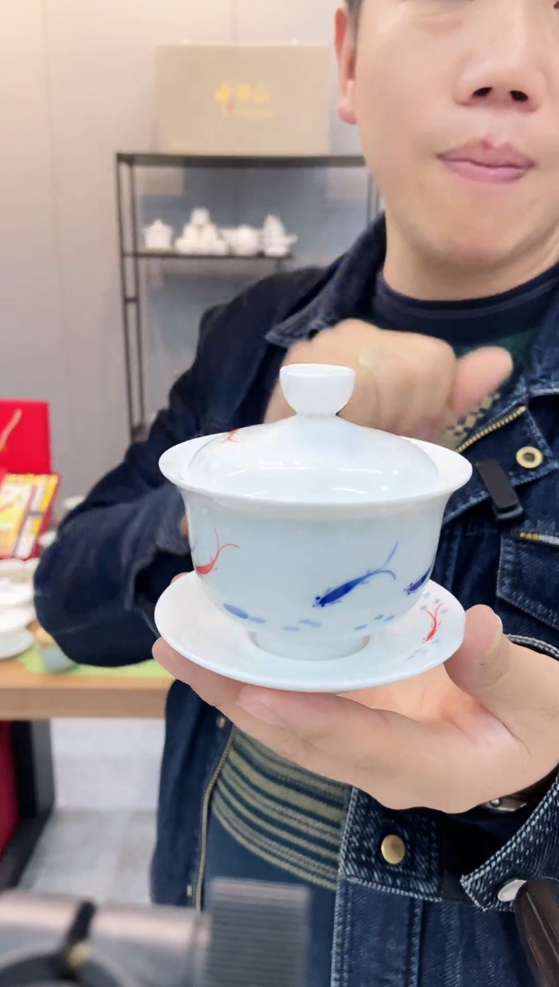 【闪购商品】【瓷心匠物】直播间福利专款元宝鱼盖碗
