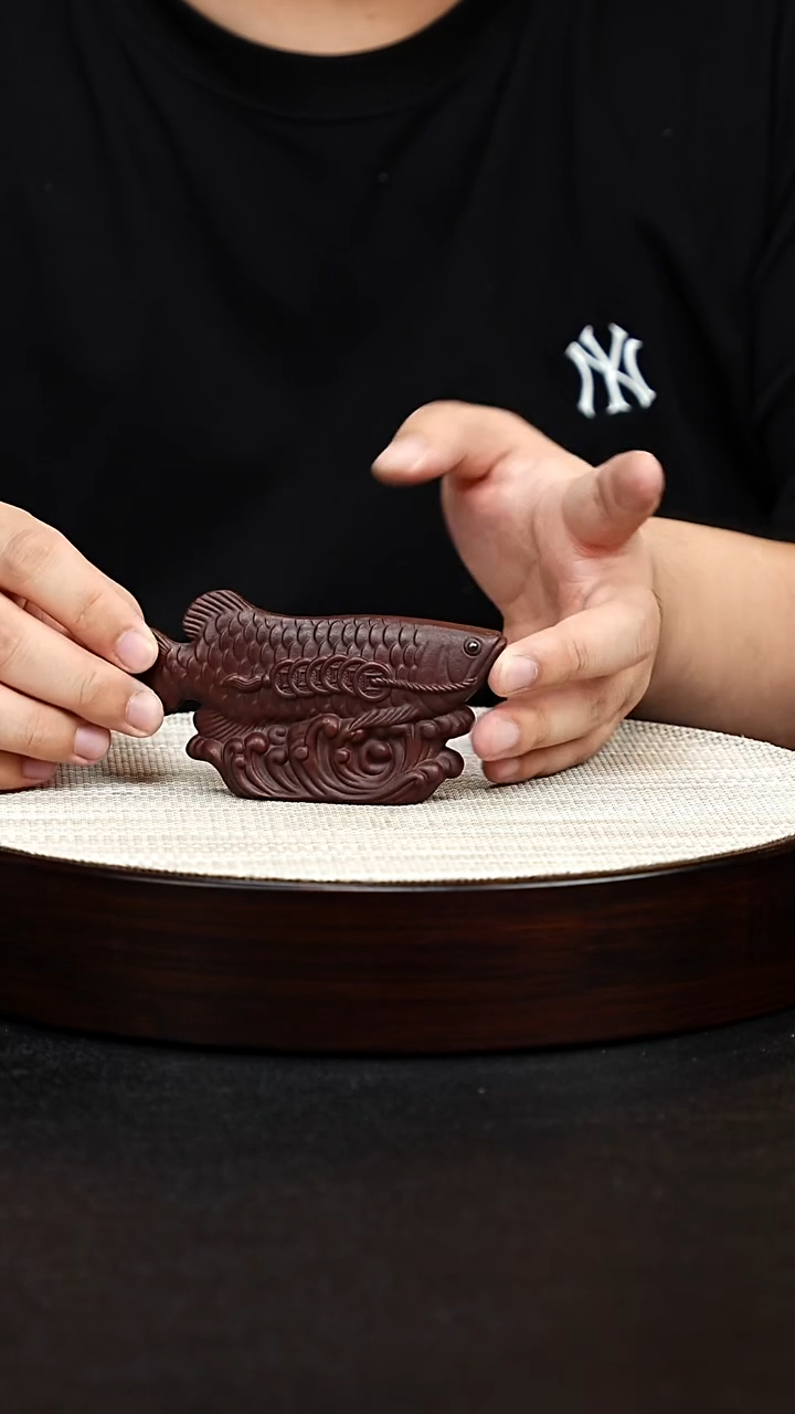 茶壶紫砂宜兴紫砂 鱼茶宠