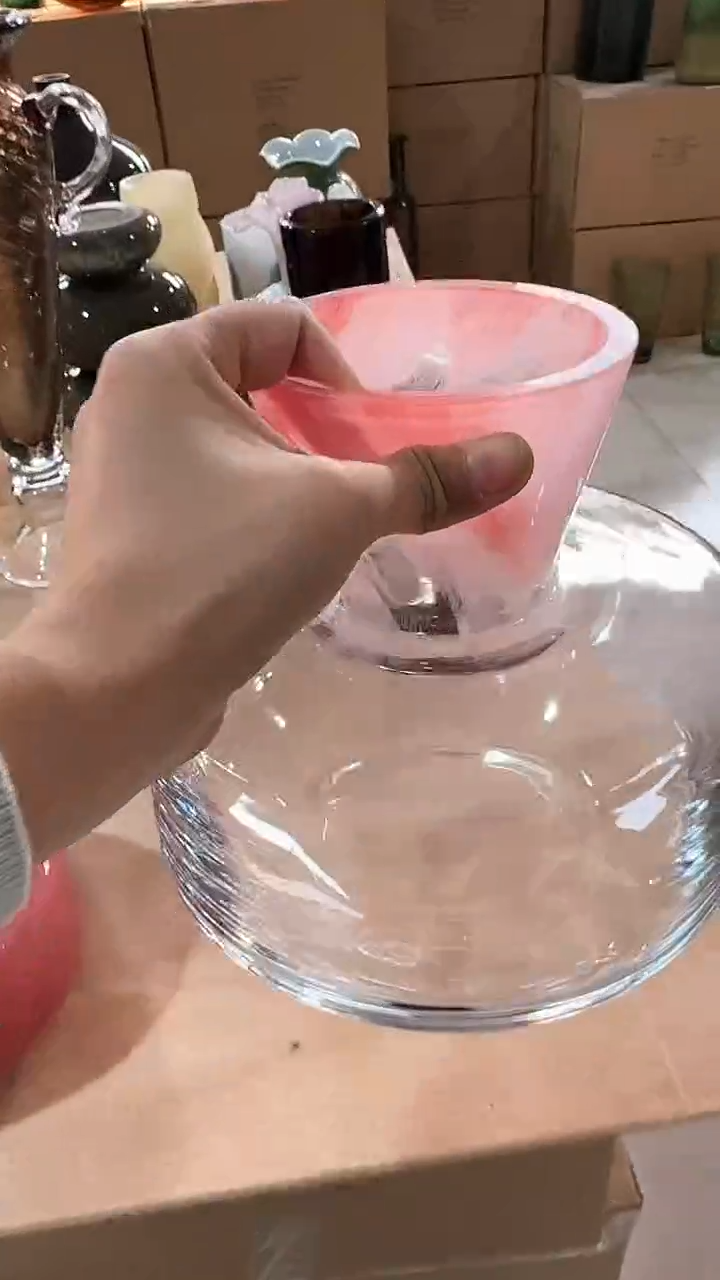 【闪购商品】玻璃粉口透明