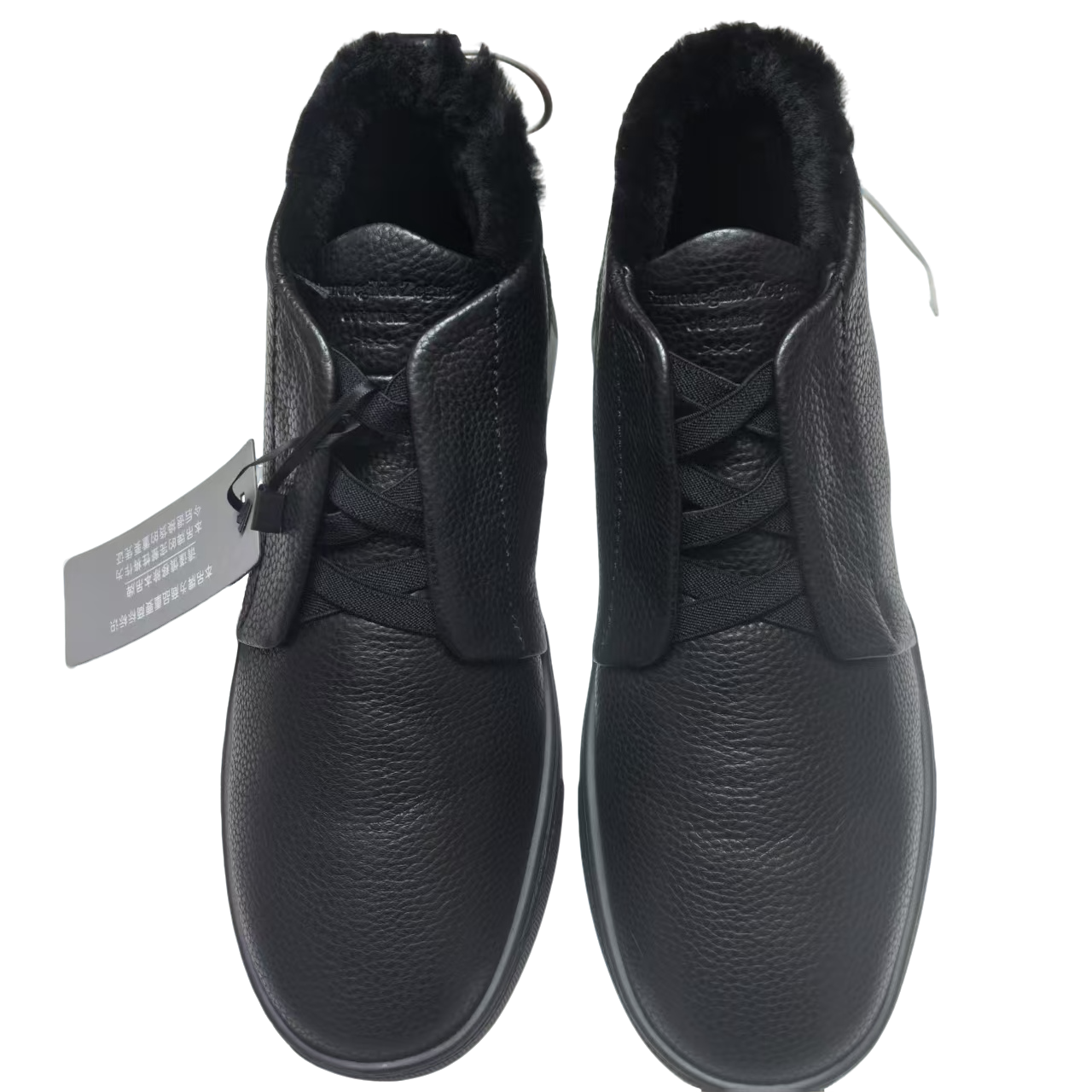 纯色复古港风休闲鞋高帮棉鞋平跟休闲风欧美风高跟