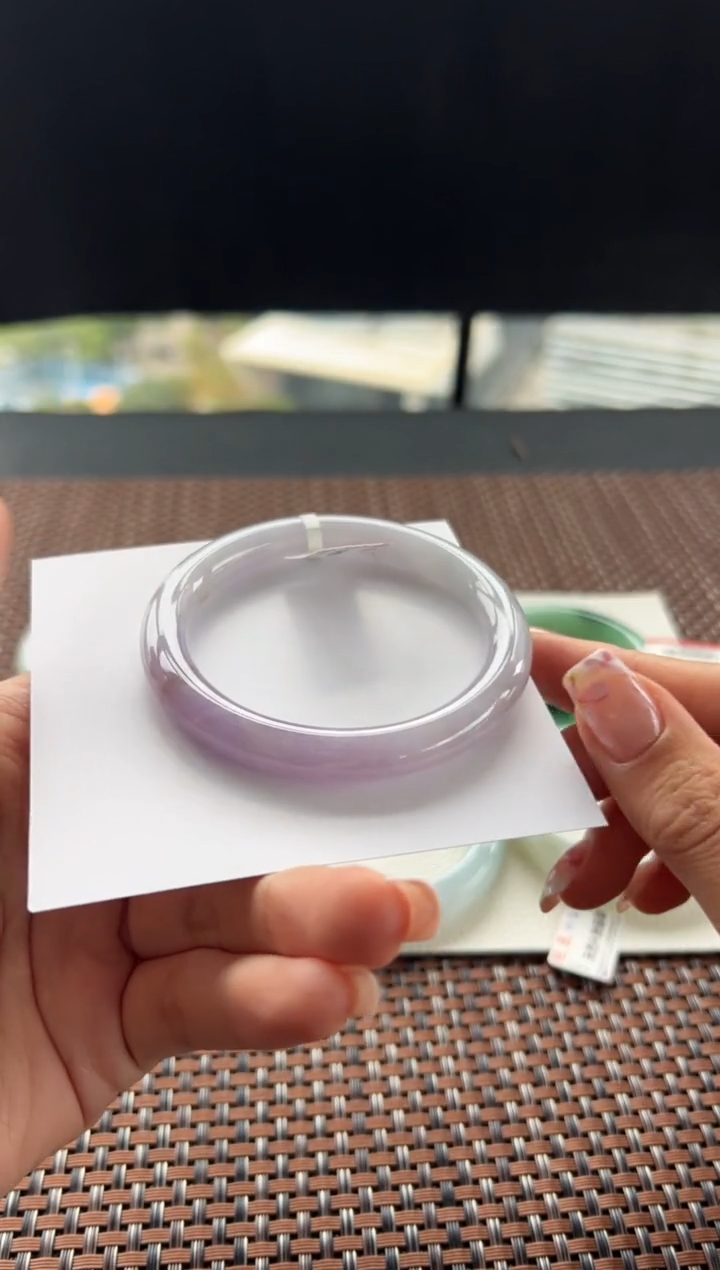 【闪购商品】翡翠手镯未镶嵌14号55.5*8.6*8.6