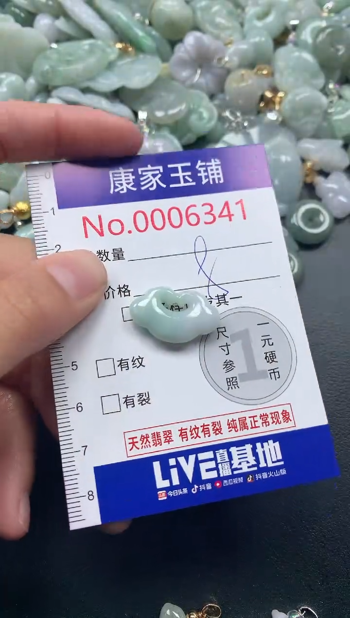 吊坠(不含链)未镶嵌翡翠6341