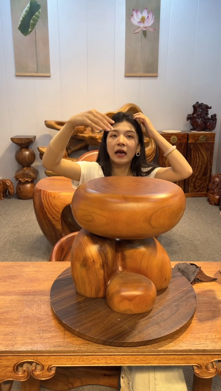 木香樟实木创意凳子