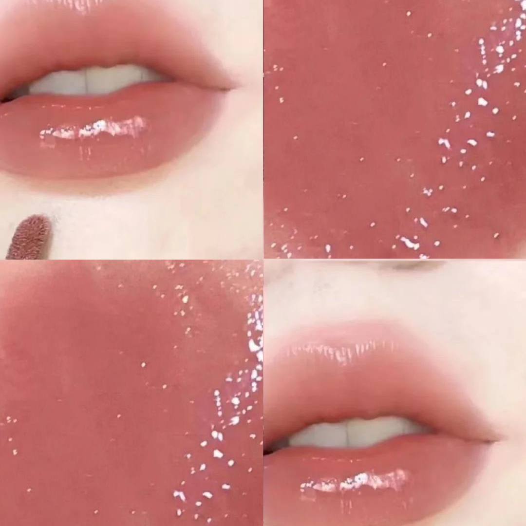 【嫩进我心里了呀】唇釉正装018超清透的乌龙奶茶，太爱了上嘴凉凉的