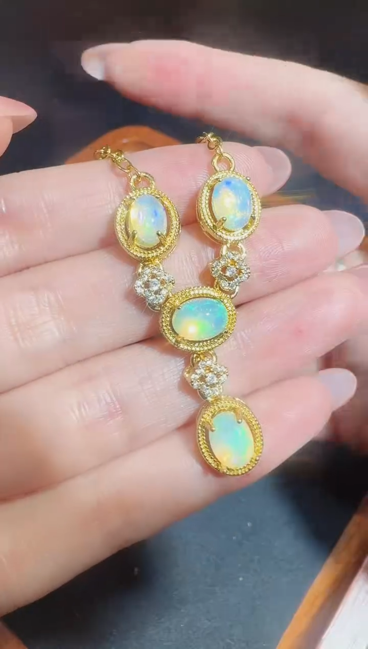 【闪购商品】欧泊项链合金发一件