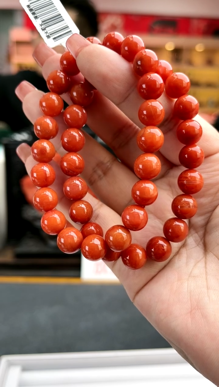 【闪购商品】南红玛瑙卡9瓦西单圈-多样性发一件（微裂未镶嵌一件24