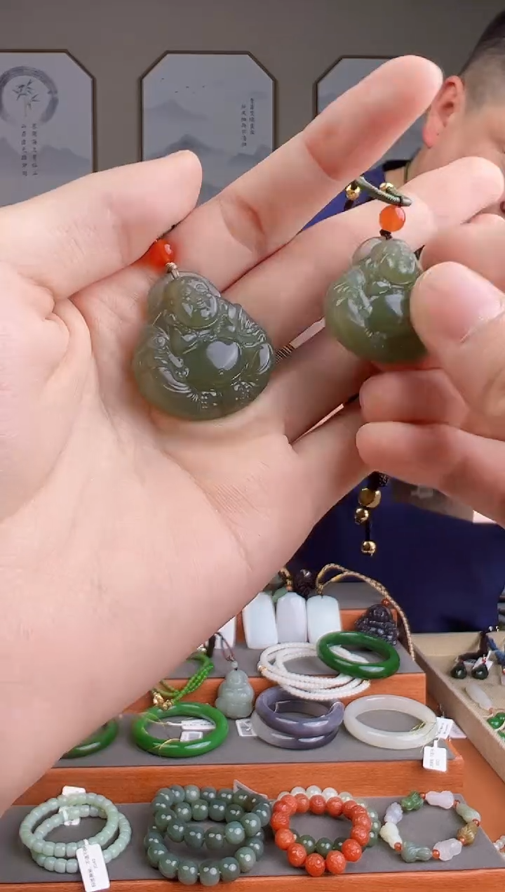 和田玉未镶嵌颈饰多样性发货 拍一单发一个