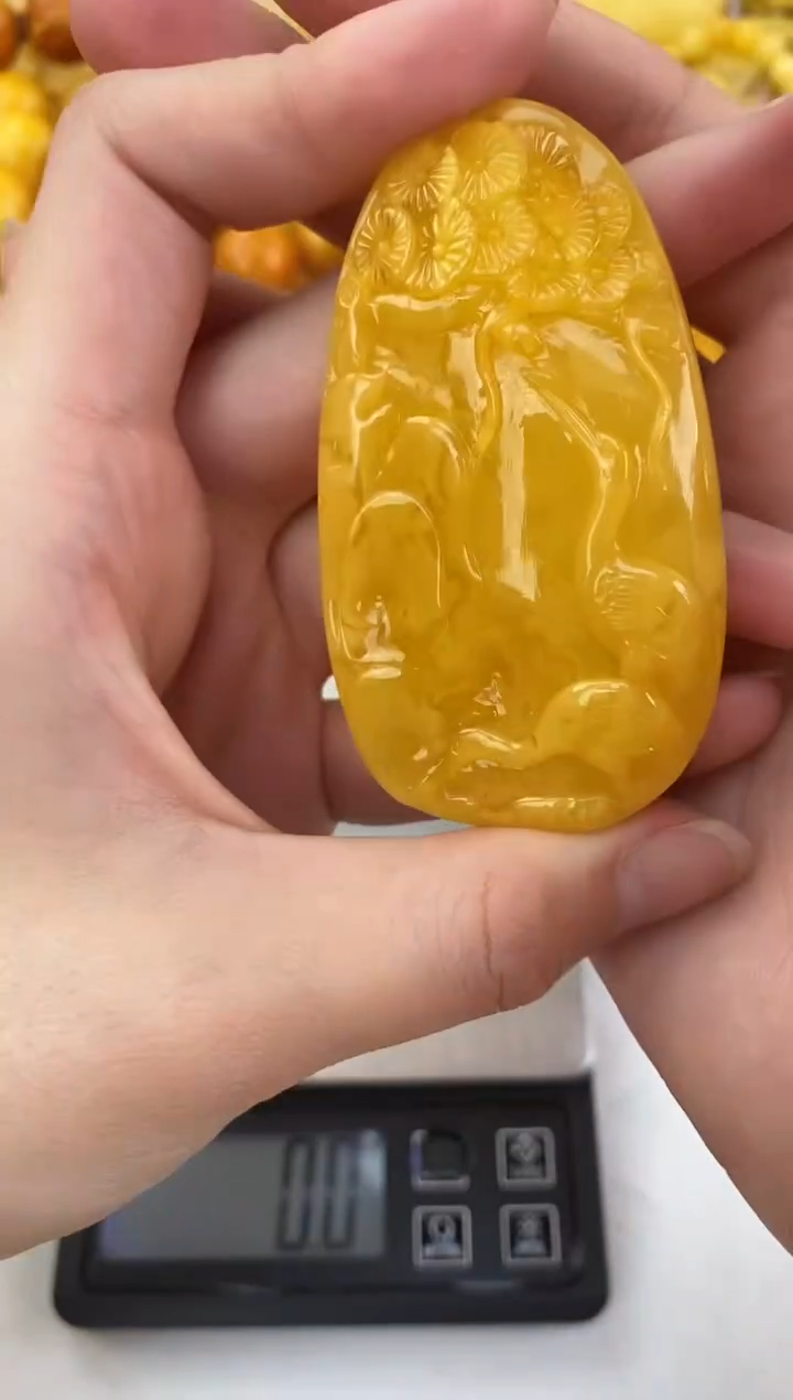 裸石琥珀未镶嵌天然琥珀蜜蜡