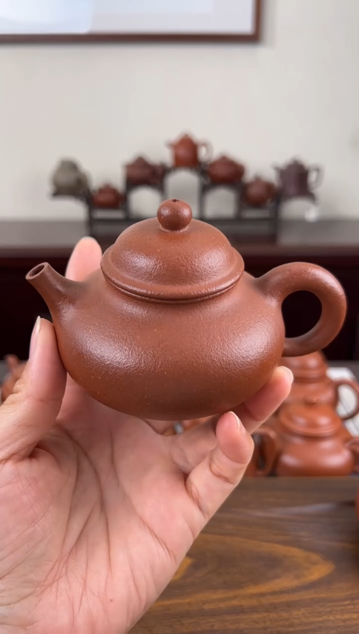 茶壶紫砂红降坡容天壶160CC
