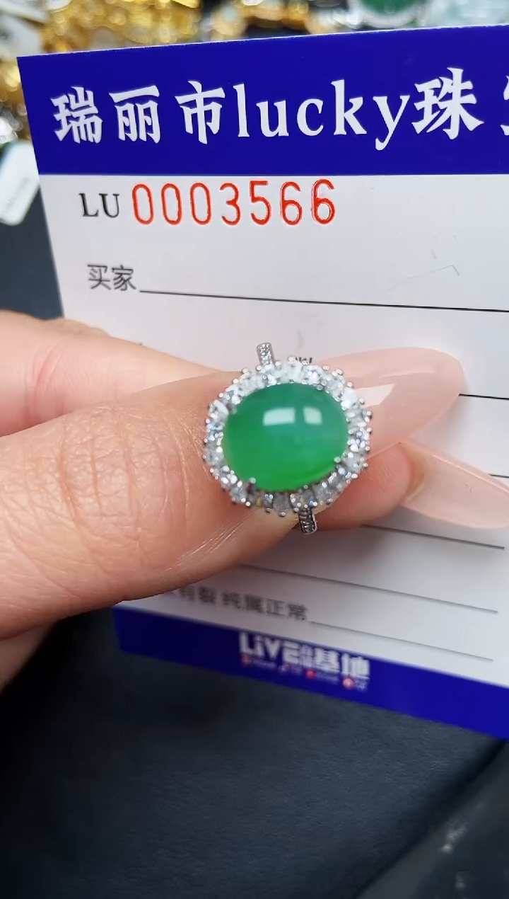 【闪购商品】翡翠颈饰银S925镶嵌3566