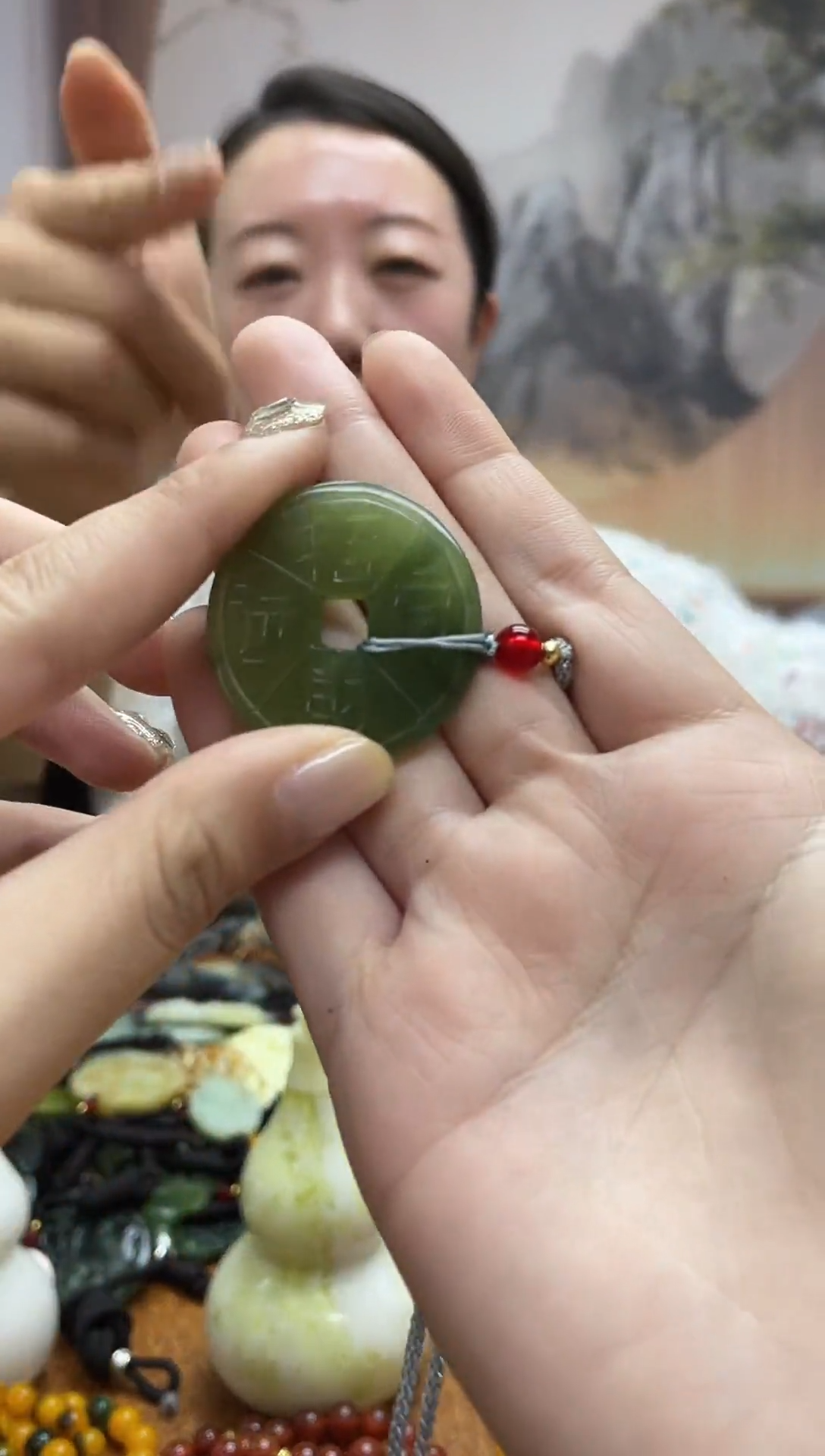 未镶嵌岫玉吊坠·