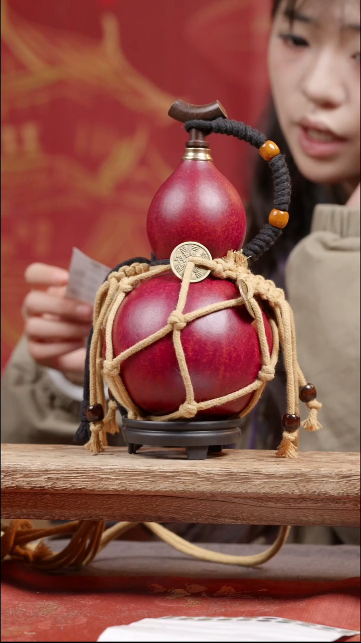 803号大漆真葫芦装热水装酒