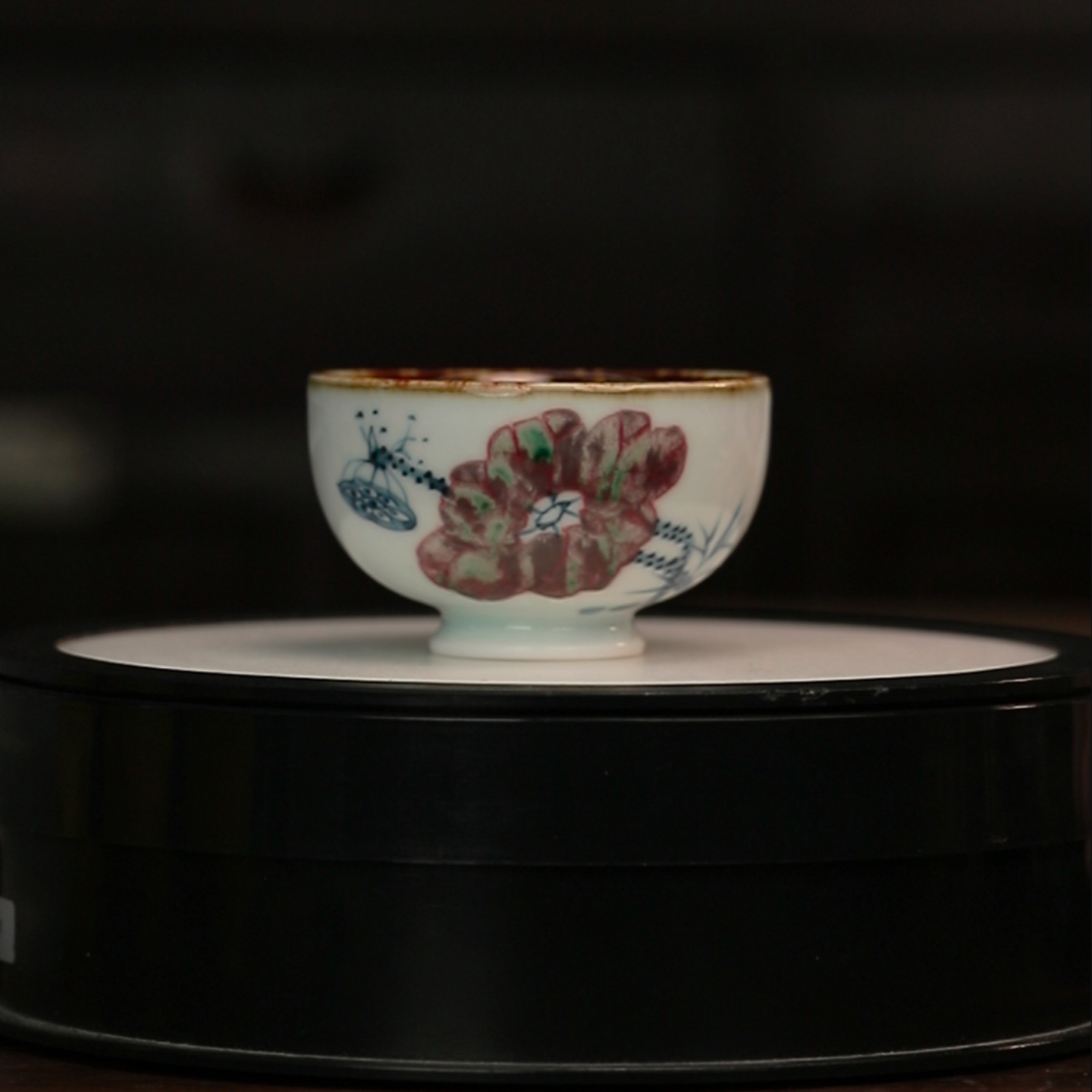 12.5/p08710/青花釉里红小杯