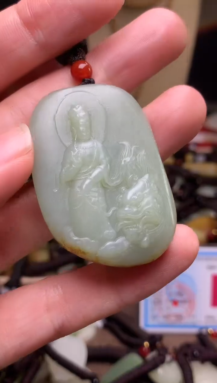 颈饰未镶嵌和田玉新疆料青海料清水和田玉吊坠