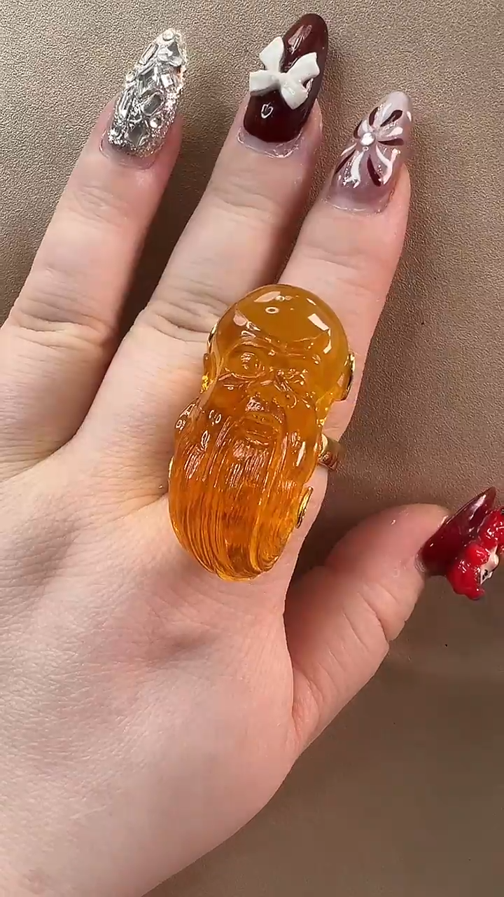 【闪购商品】琥珀戒指未镶嵌戒指