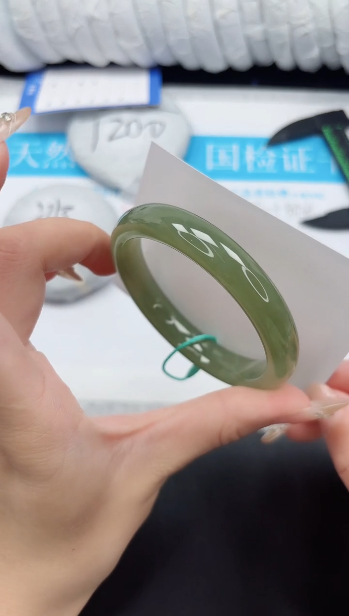 和田玉手镯未镶嵌206-58.7QS5*