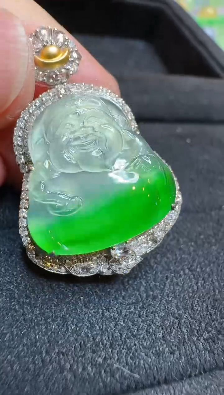 【闪购商品】翡翠吊坠(不含链)18K金镶嵌多样性团购发一件