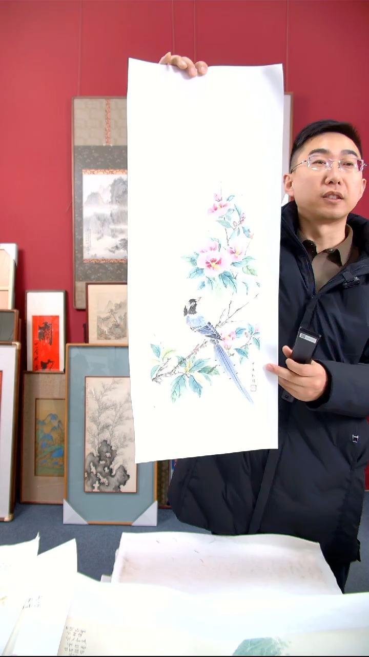 【闪购商品】国画红梅《精品画心》70*23