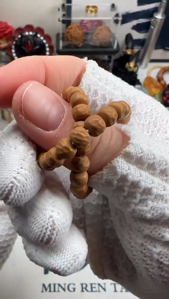 手串橄榄核核尖单圈