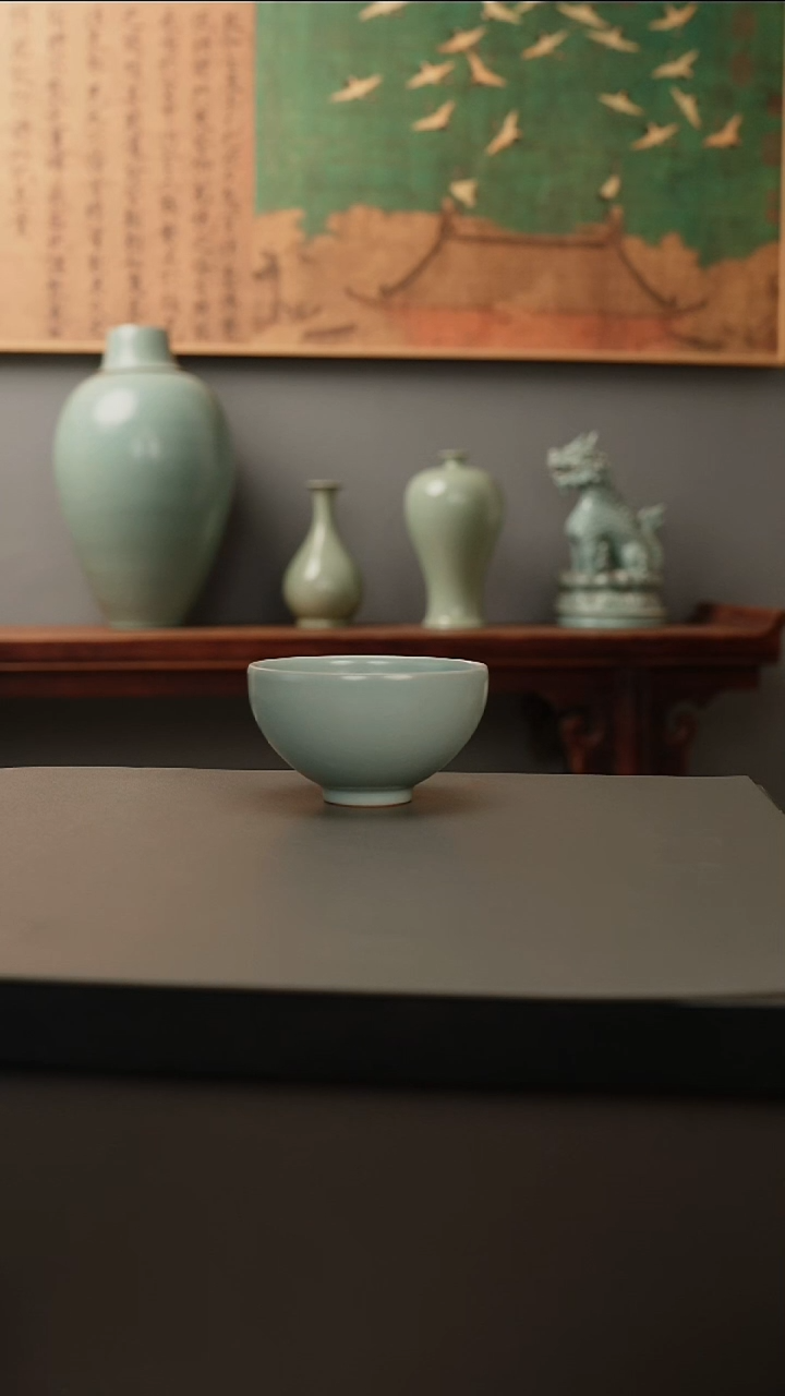 【闪购商品】杯仿古釉原矿  鸡心杯