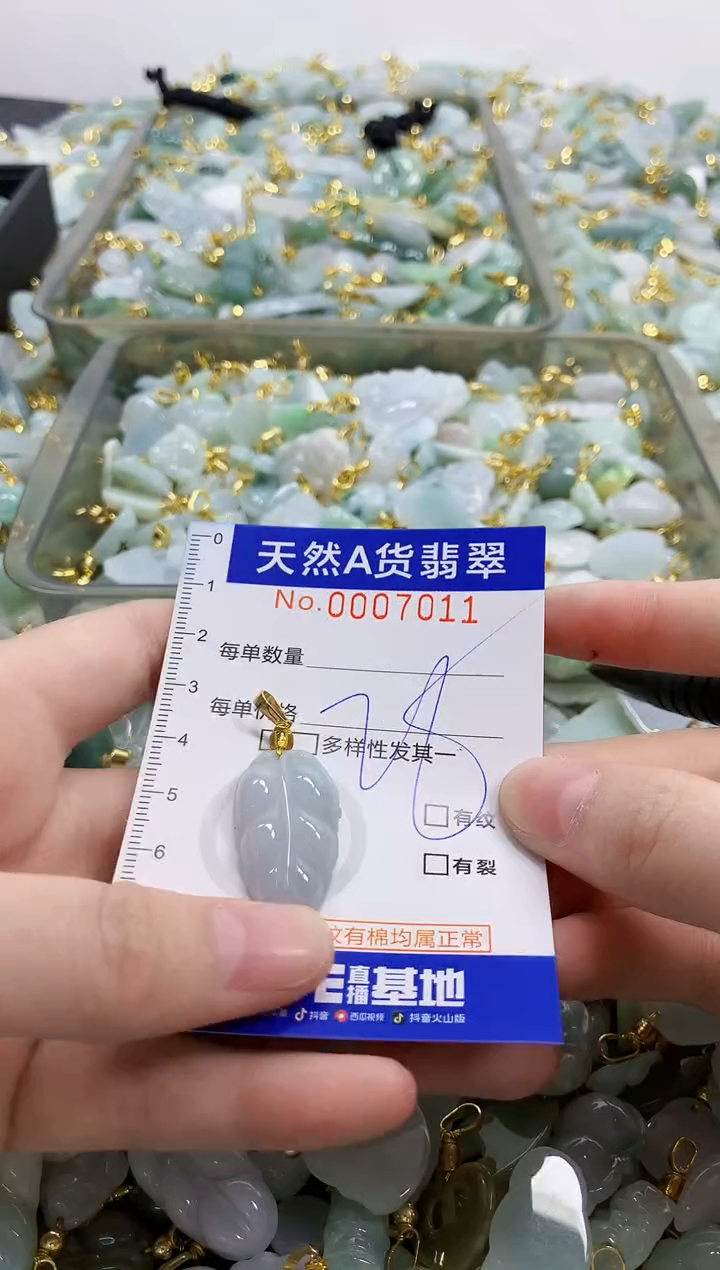 颈饰未镶嵌翡翠天然A货翡翠