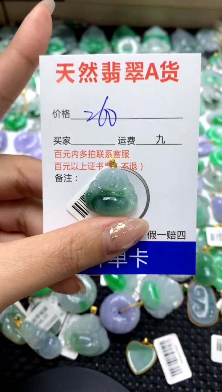 【闪购商品】翡翠颈饰18K金镶嵌111111111