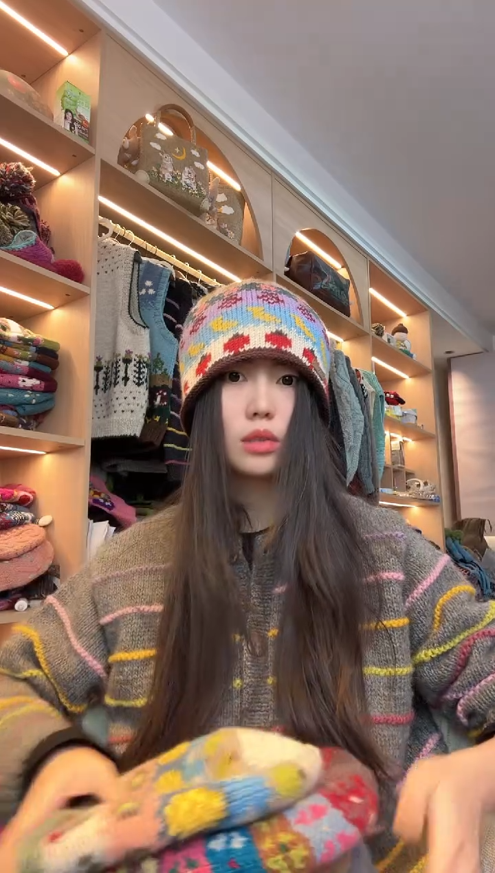 羊毛美利奴美拉德草莓帽
