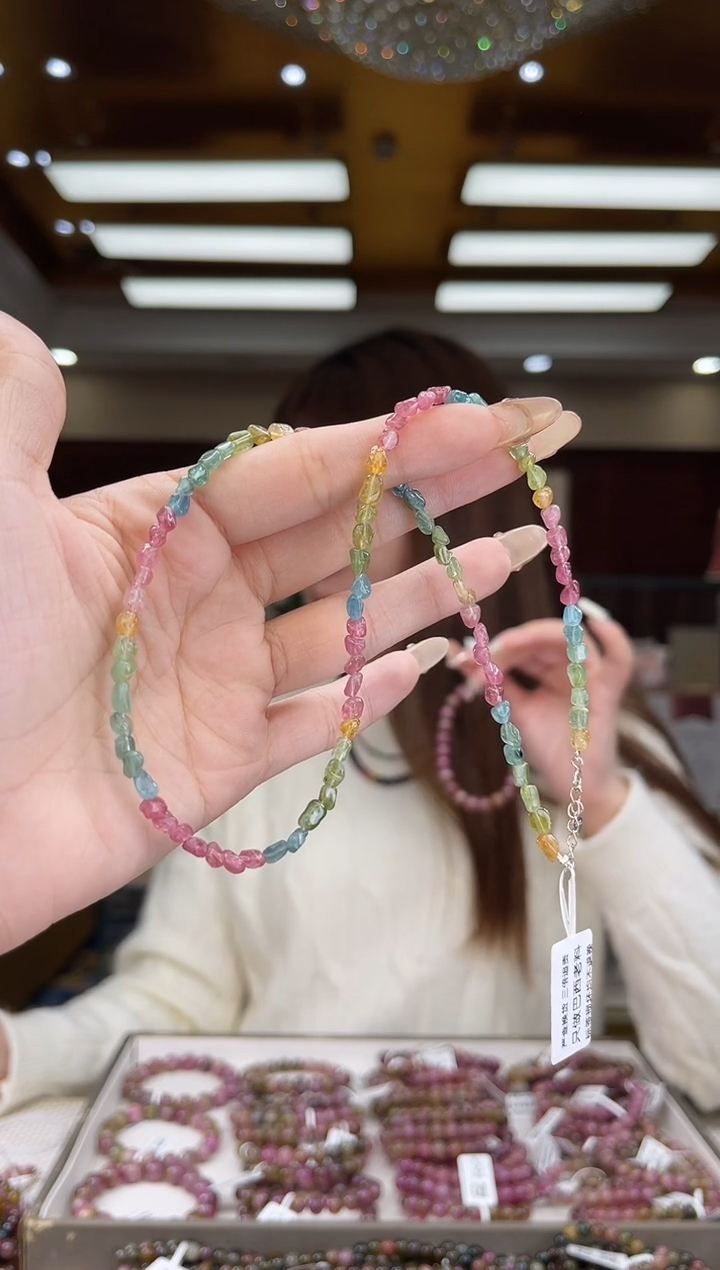 【闪购商品】碧玺/未镶嵌碧玺锁骨链多样性发货45