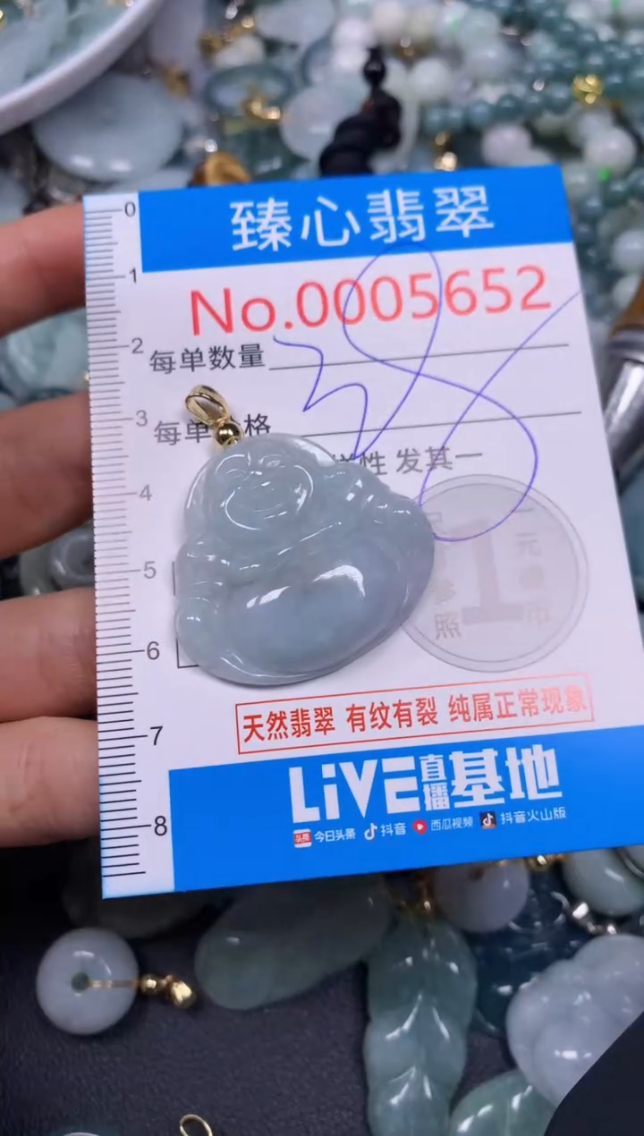 【闪购商品】翡翠颈饰未镶嵌含绳0005652