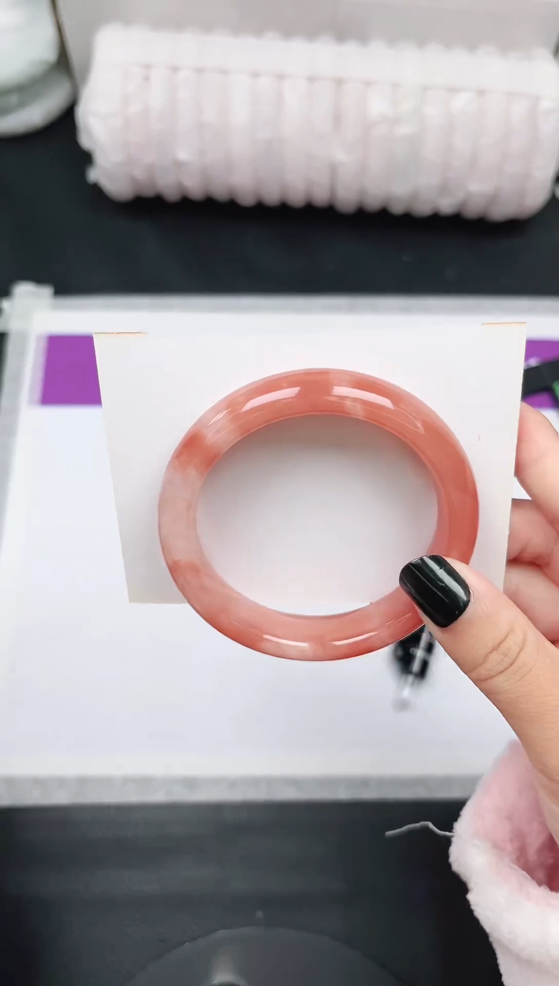 未镶嵌手镯石英质玉74-54