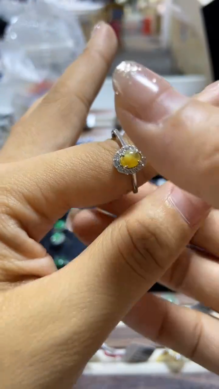 【闪购商品】翡翠颈饰未镶嵌天然缅甸a货翡翠戒指