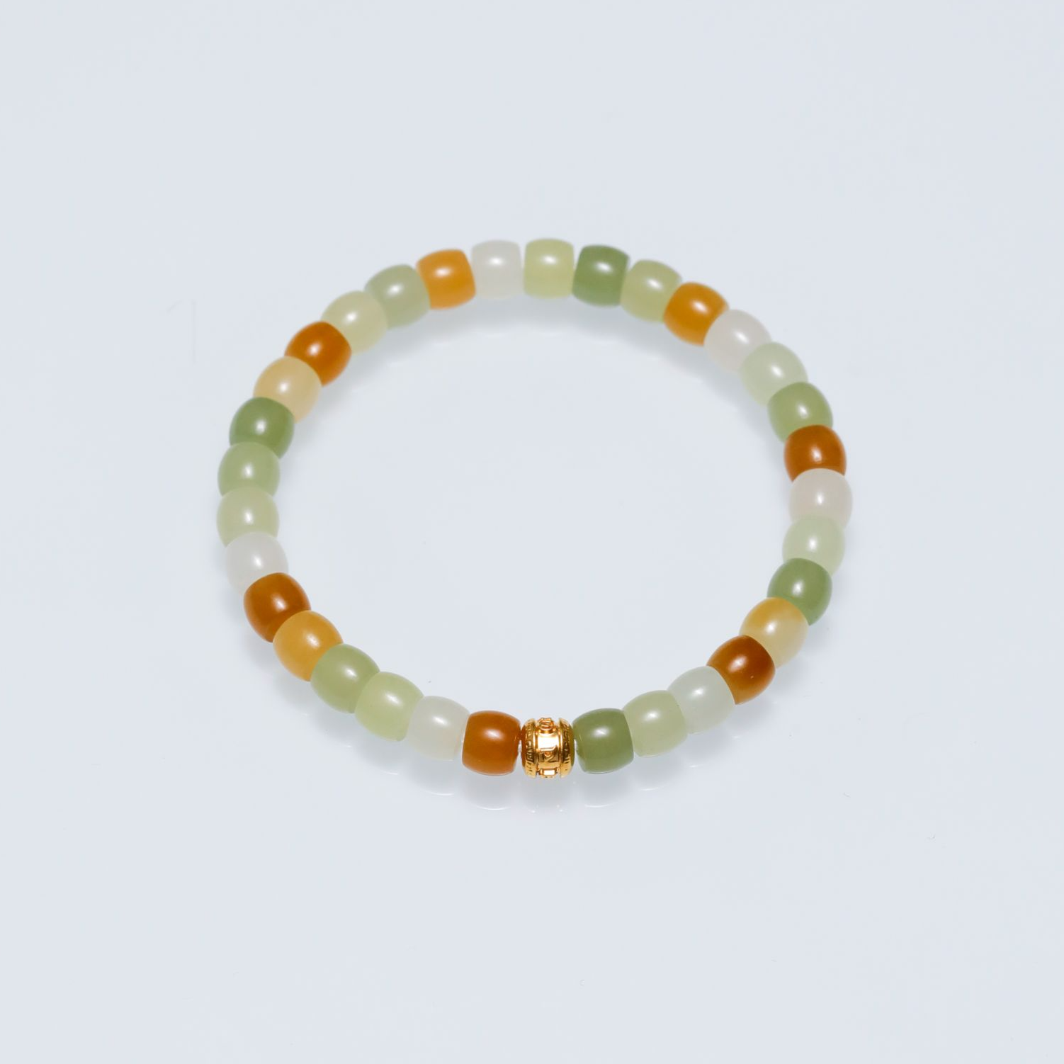 预售-新疆和田玉多宝直切单圈手串尺寸约5*6mm多样发发一件