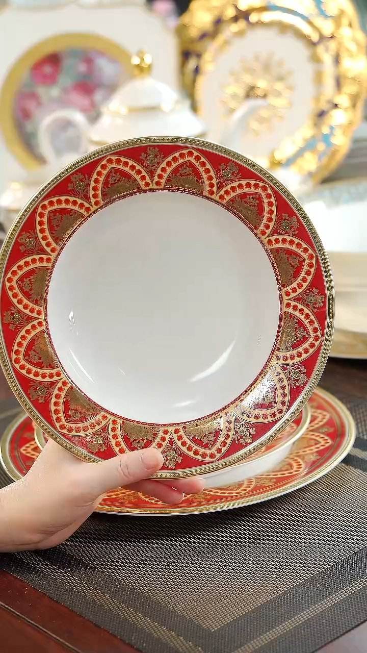 【闪购商品】瓷片8.5英寸草帽盘 福利价