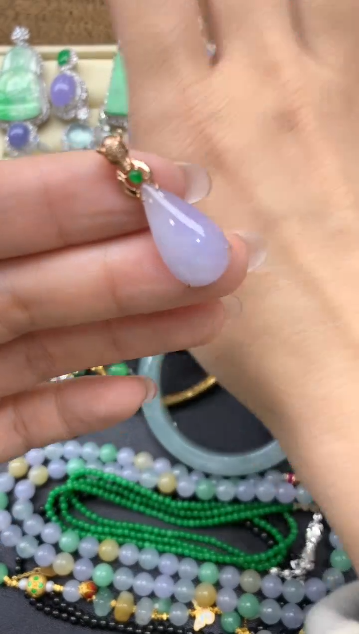 【闪购商品】翡翠颈饰18K金镶嵌159-中国好珍宝