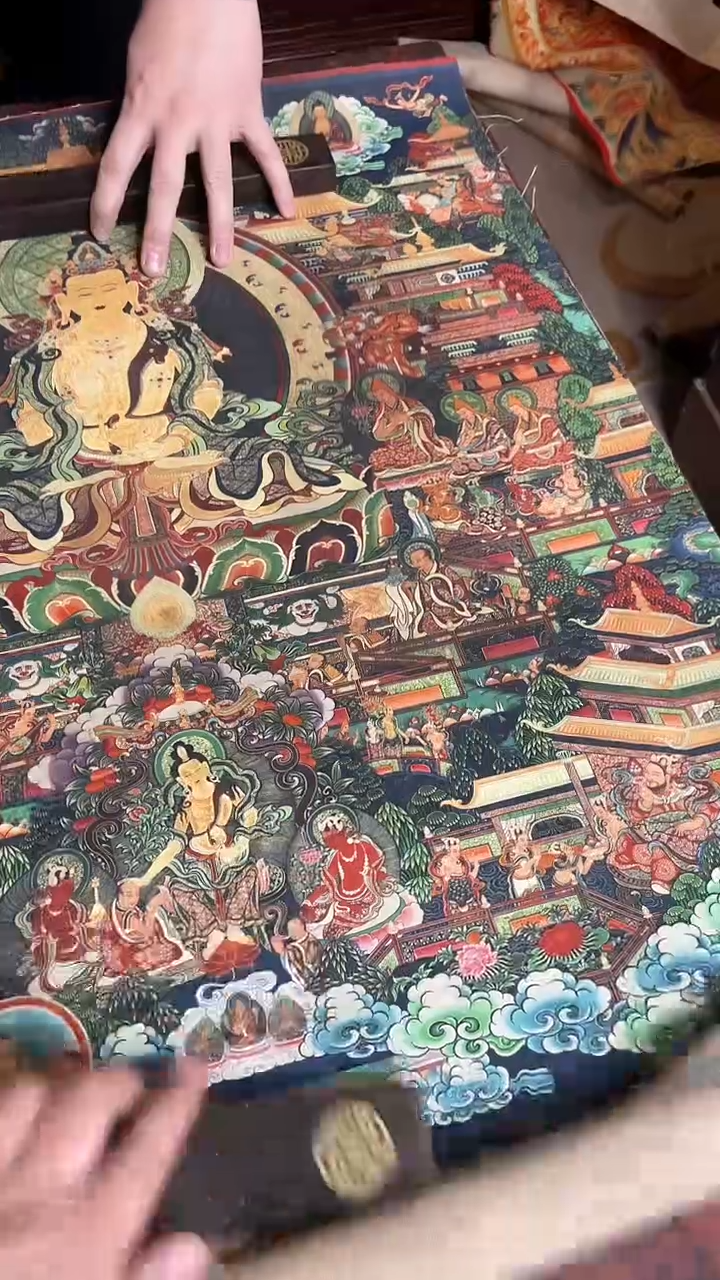 卷轴画手绘唐卡092