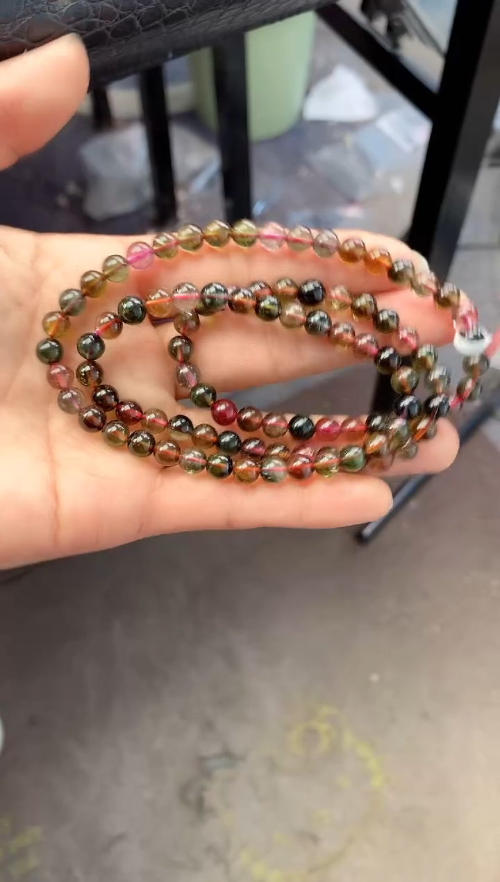 未镶嵌手串碧玺多样性发一条