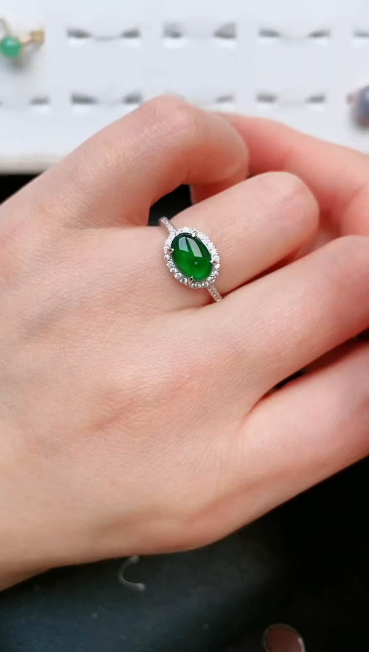 【闪购商品】翡翠戒指银S925镶嵌.....