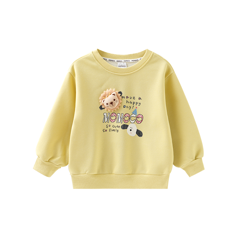 MOMOCO/玛米玛卡男童加绒卫衣2025冬季新款中大童加厚77430232037