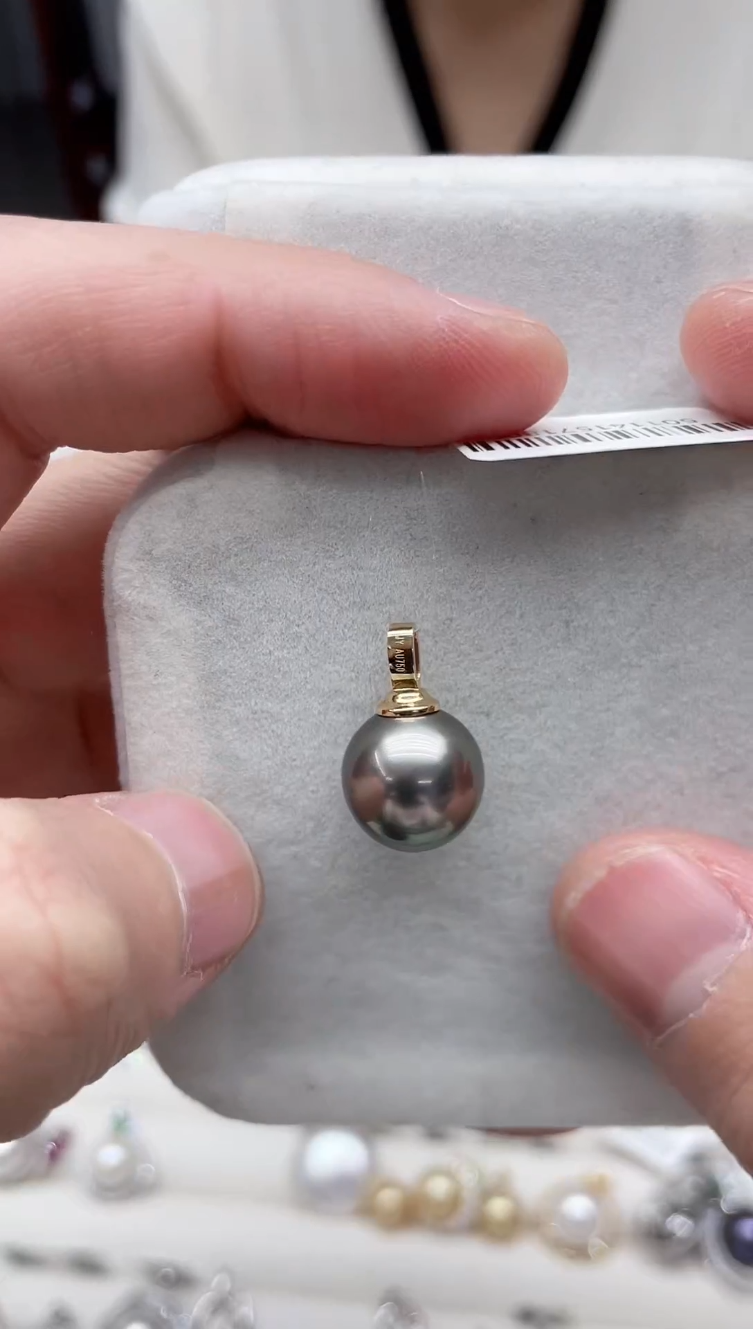 【闪购商品】海水珍珠吊坠(不含链)18K金镶嵌吊坠