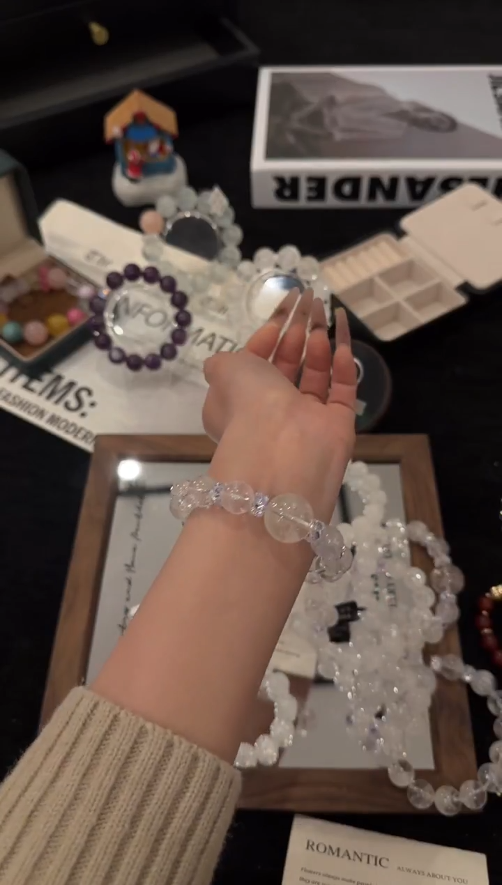 合金手链水晶白阿赛x3517