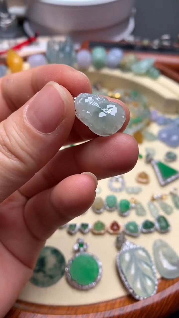 【闪购商品】翡翠颈饰银S925镶嵌翡翠镶嵌貔貅