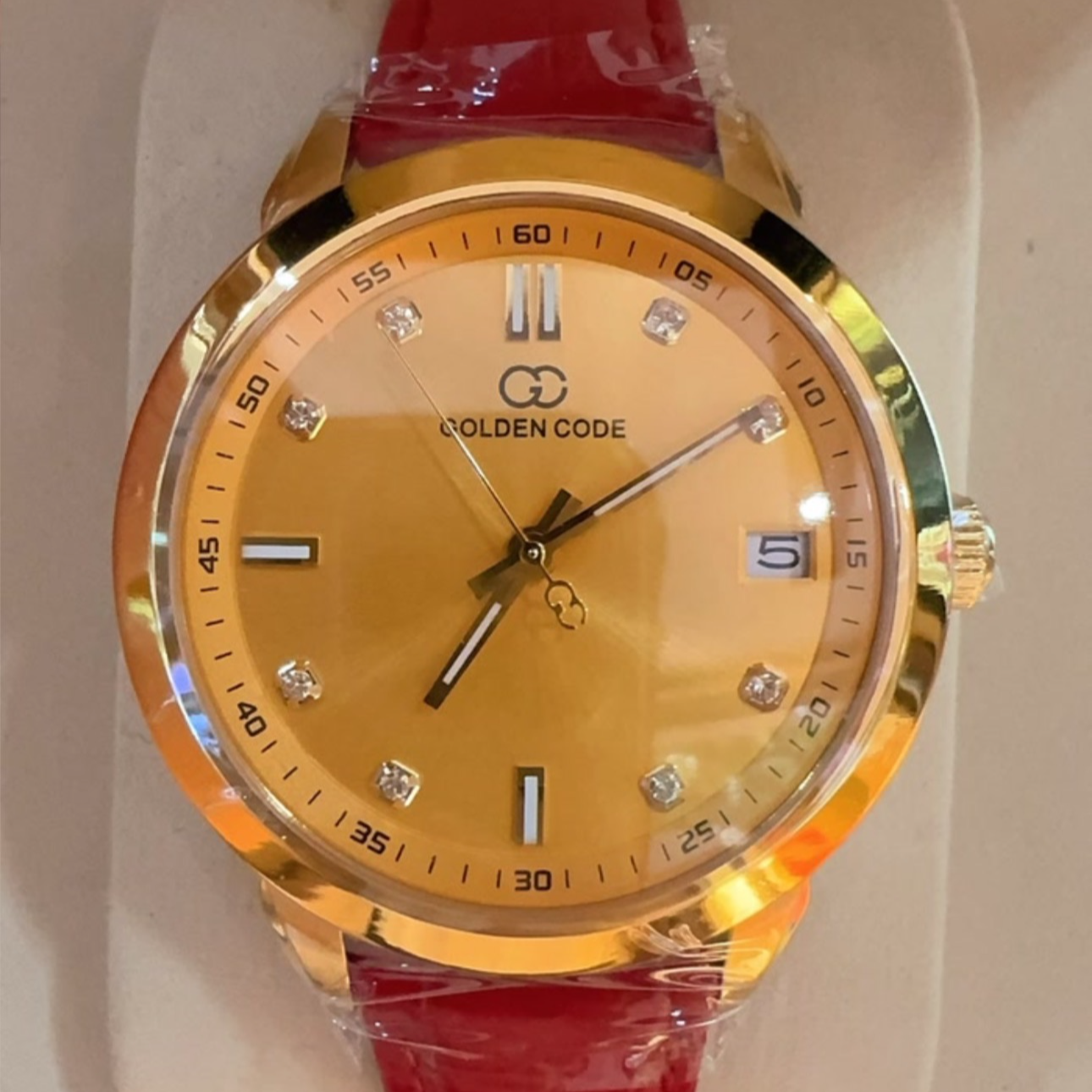 女士金表999足金机械防水简约款