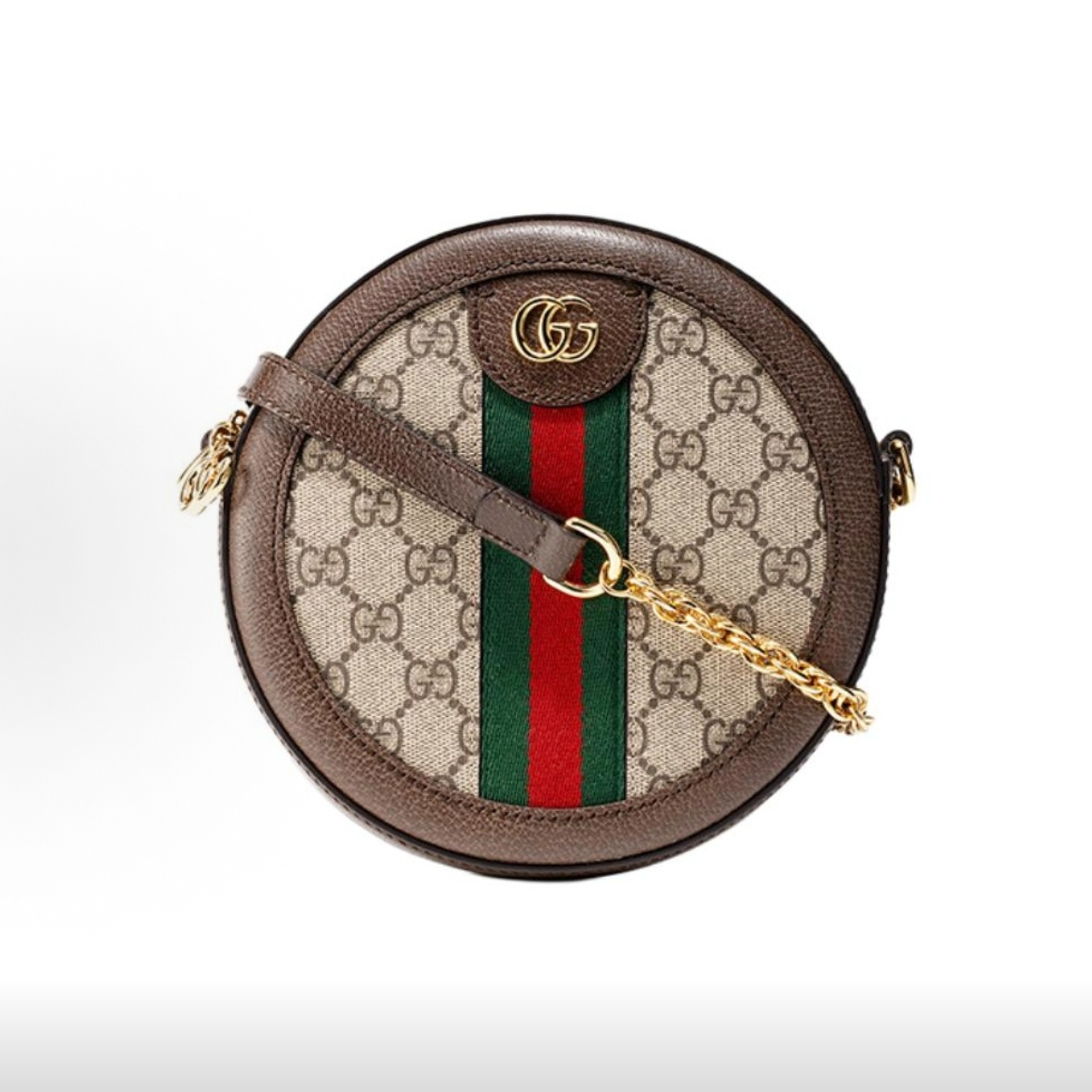 95新 GUCCI/古驰 圆饼 老花 小号 -G9761