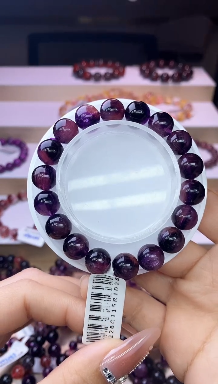 【闪购商品】水晶手链未镶嵌紫超七10m+